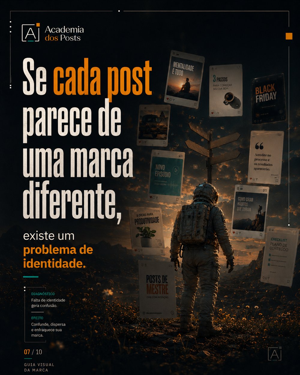 Post do método Academia dos Posts